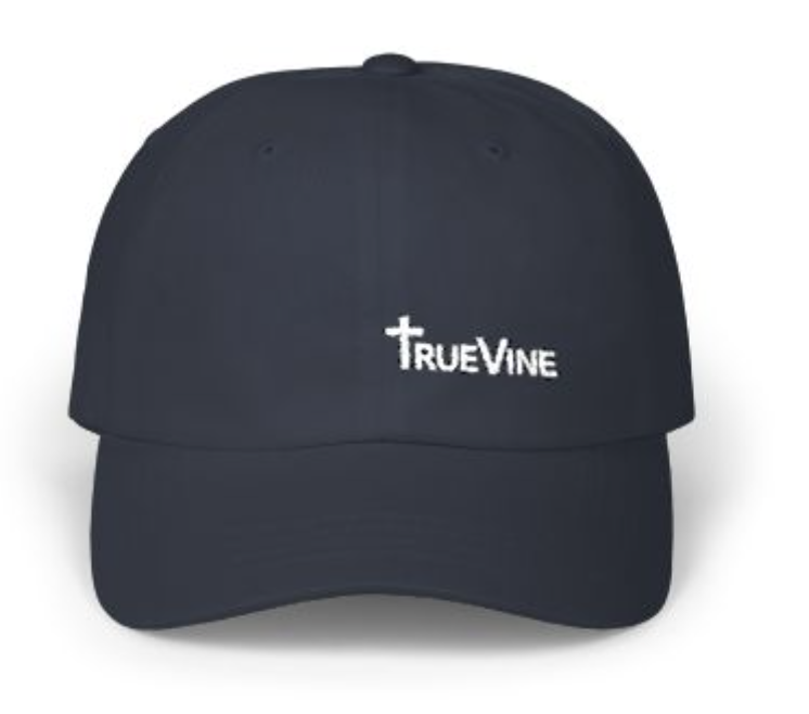Navy Blue Hat - White Logo