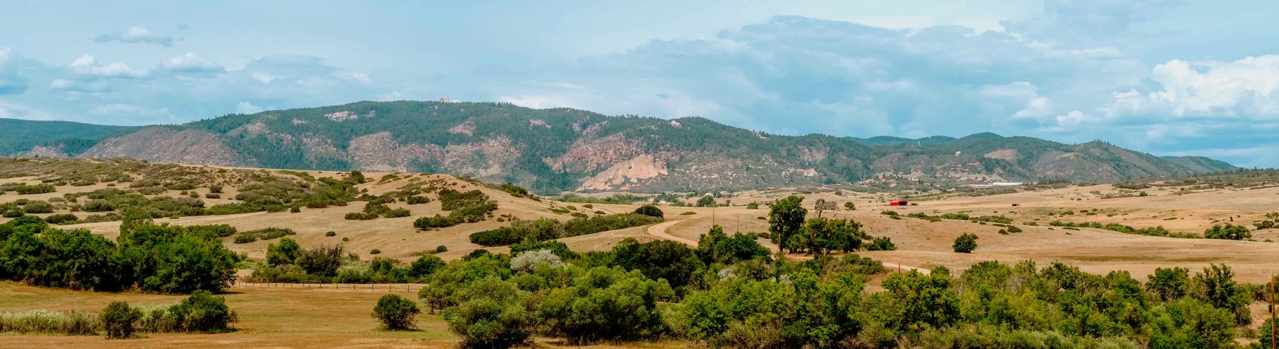 Landscape of Western Douglas County front range foothills