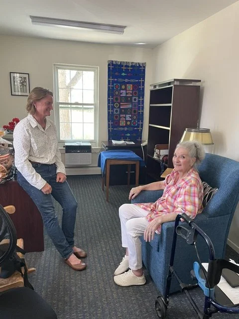 Parishioners enjoying company and catching up.