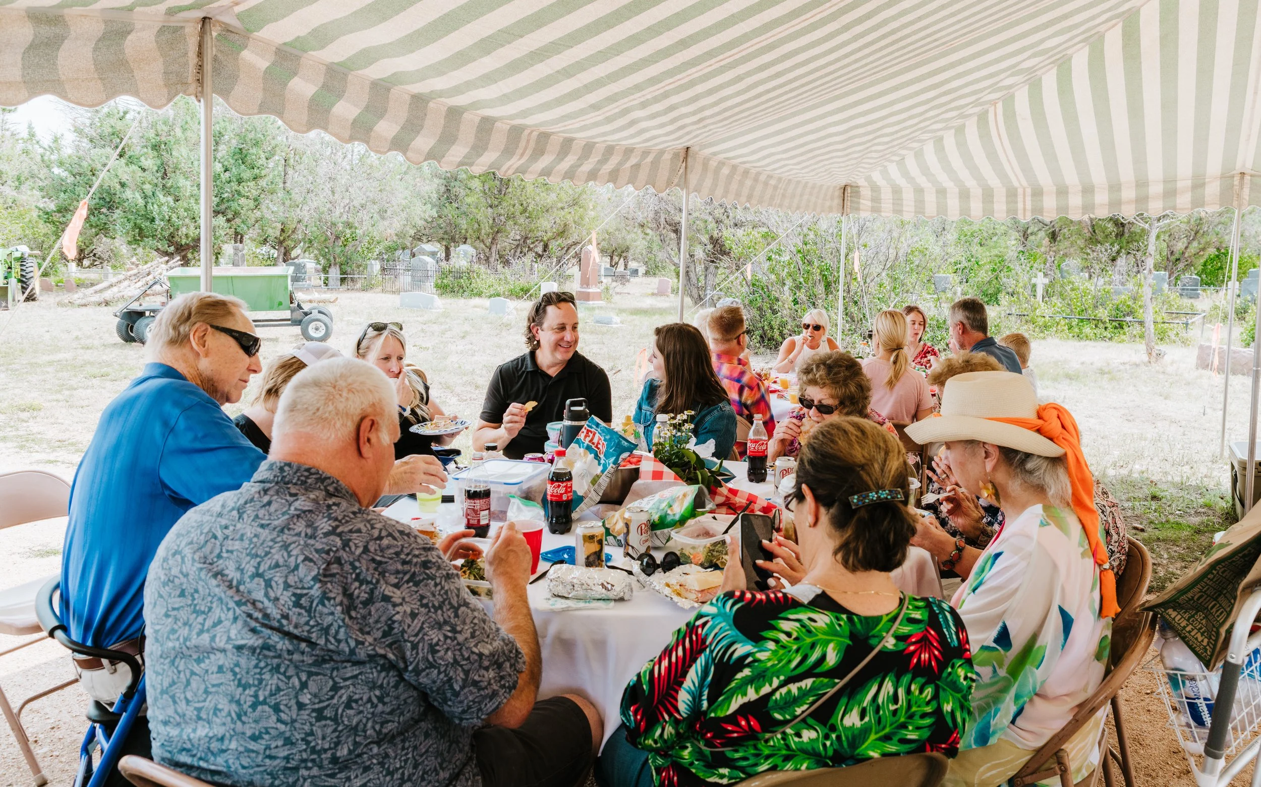 Picnic with fellow parishioners for Annual Homecoming
