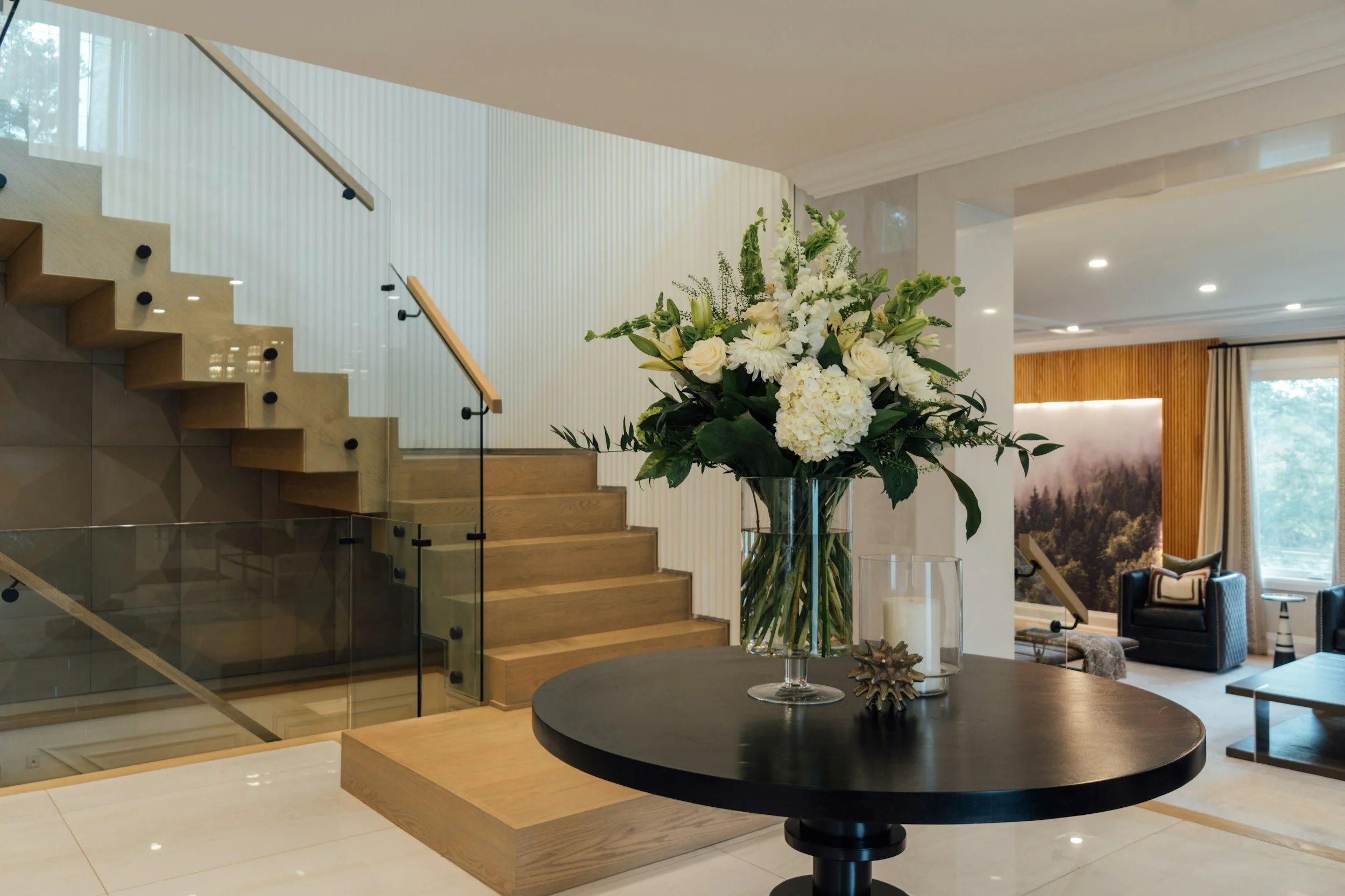 luxury open house floral staging and realtor thank you gifts Dunedin