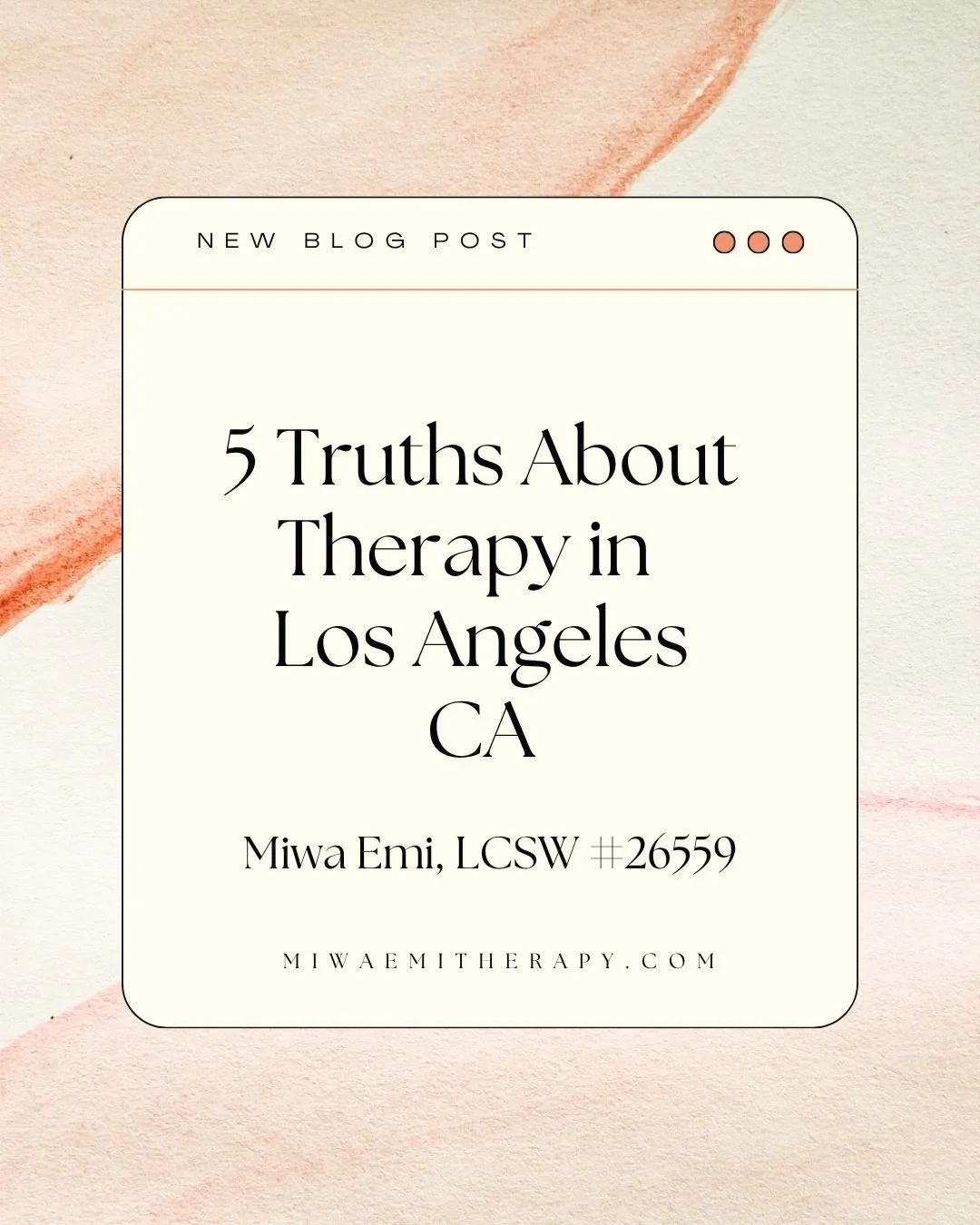The Top 5 Truths about  therapy in Los Angeles CA