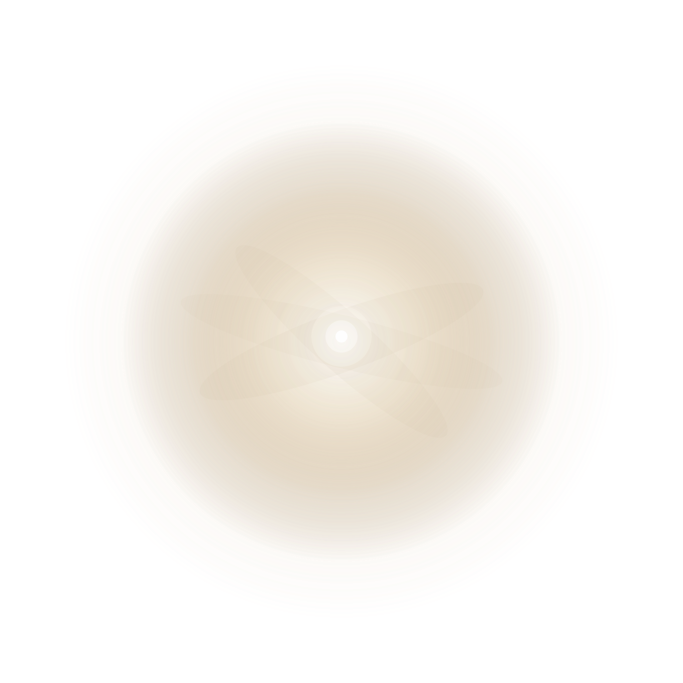 Abstract circular pattern with gradient shades of beige and white radiating from the center.