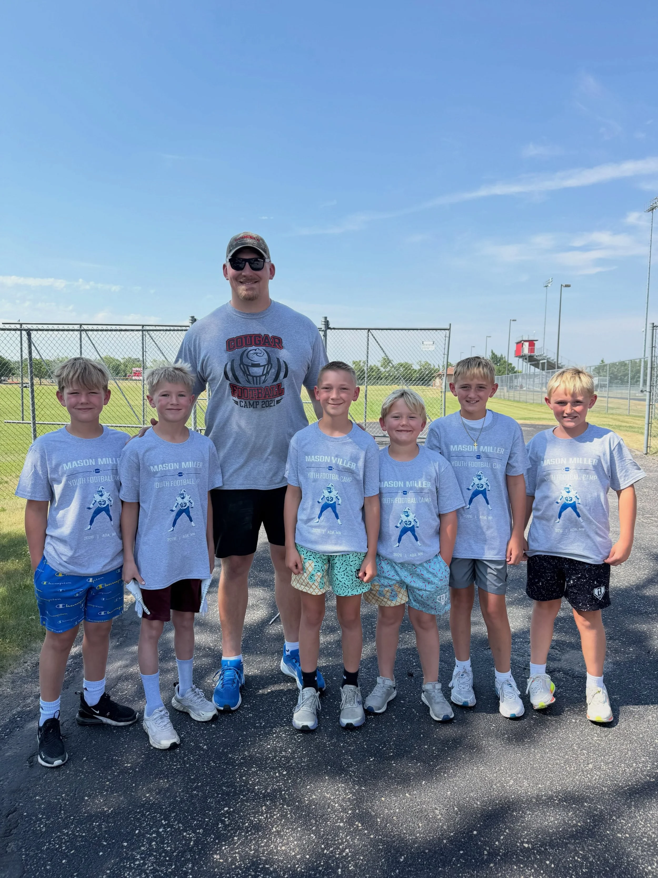 The Inaugural Mason Miller Youth Football Camp! Mason held a camp in his hometown of Ada, Minnesota for youth athletes in grades 1 through 6. An amazing turnout for a great event giving back to his community. Congrats Mason on a successful first camp