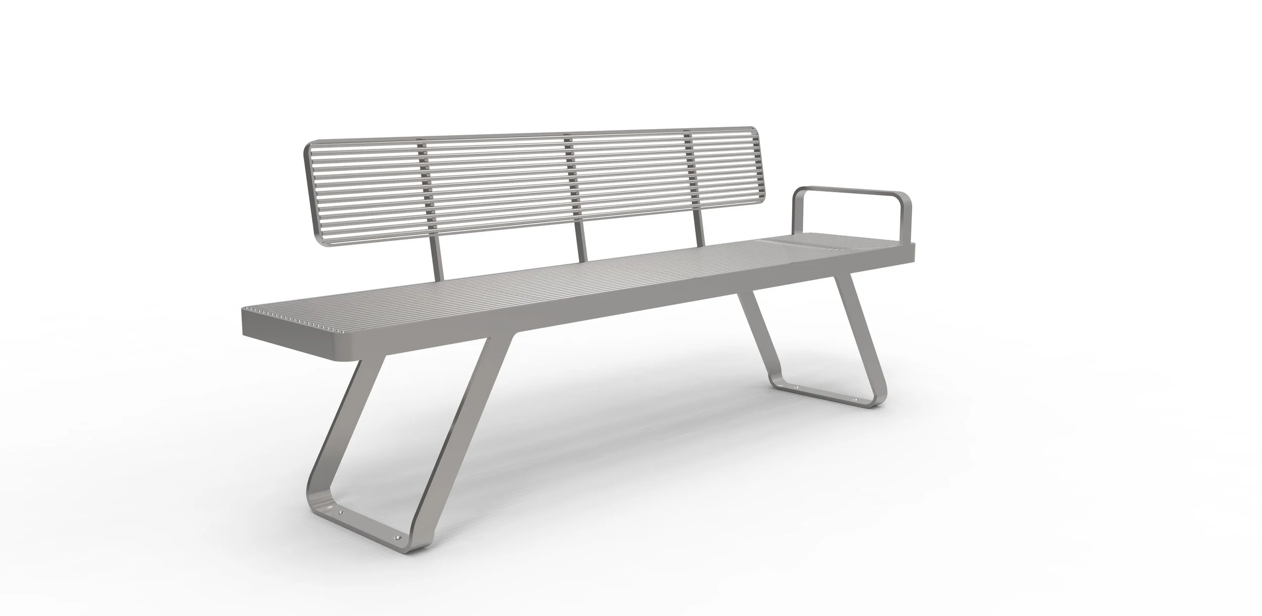 steel street seating