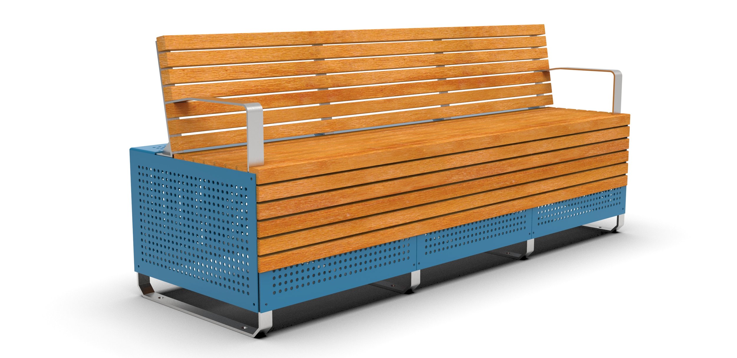 outdoor seat with arm rests 