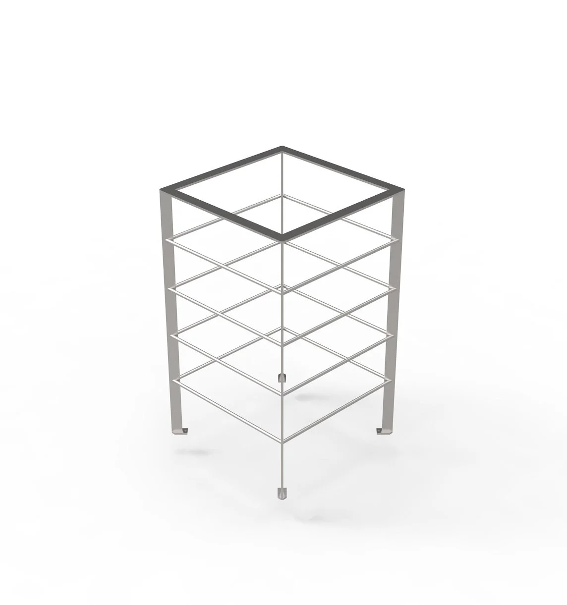 A steel tree grate for public spaces