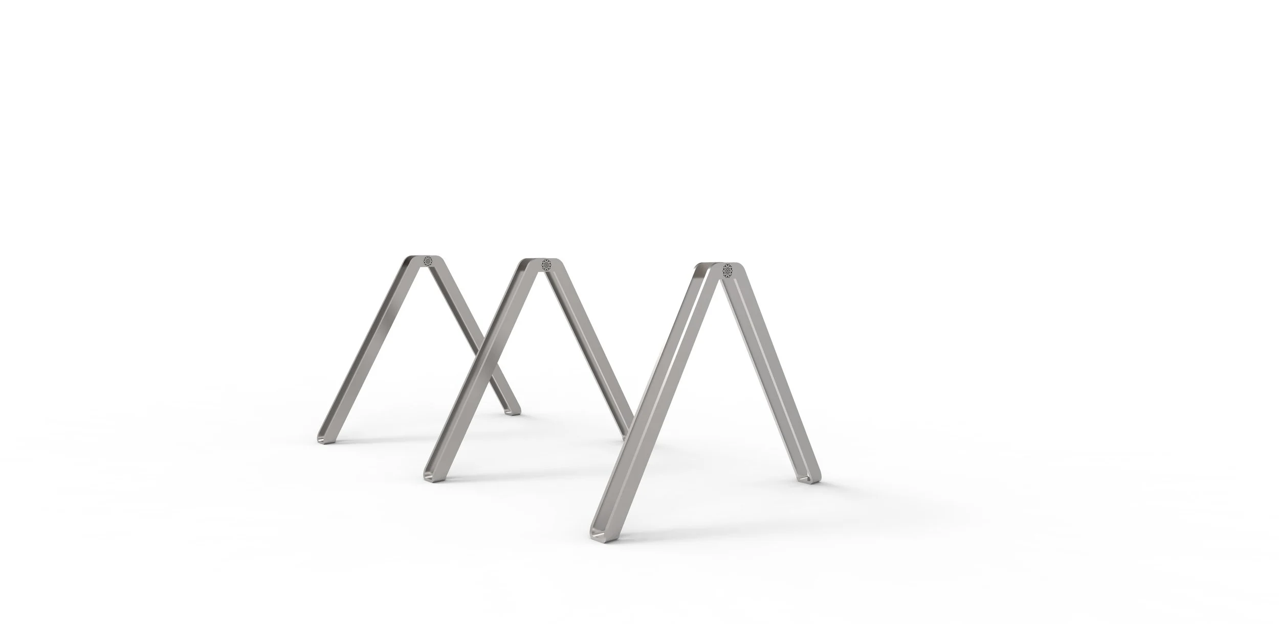 Three bike racks for public spaces