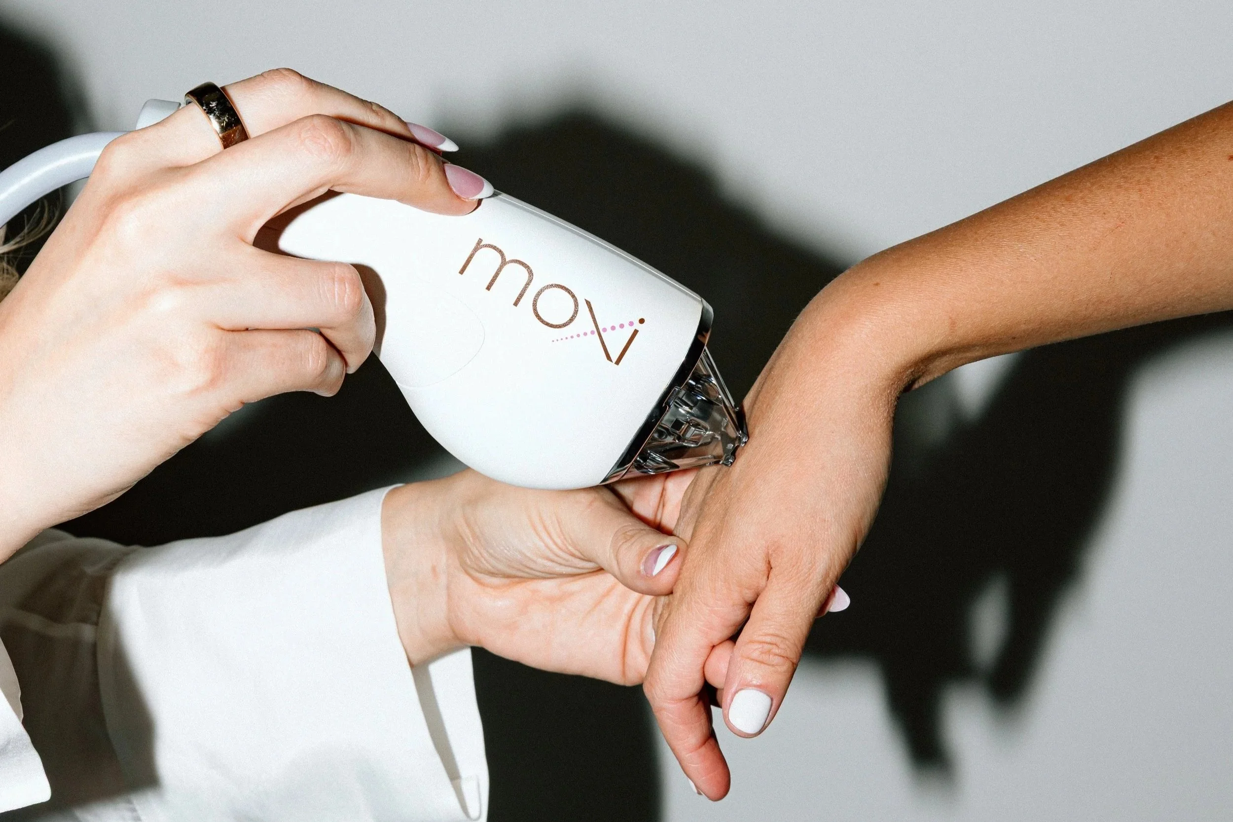 The Sciton Moxi laser handpiece used for gentle fractionated skin resurfacing at a Scottsdale med spa.