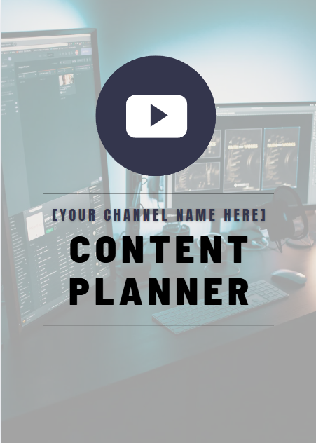 YouTube Content Planner Template (BLUE)