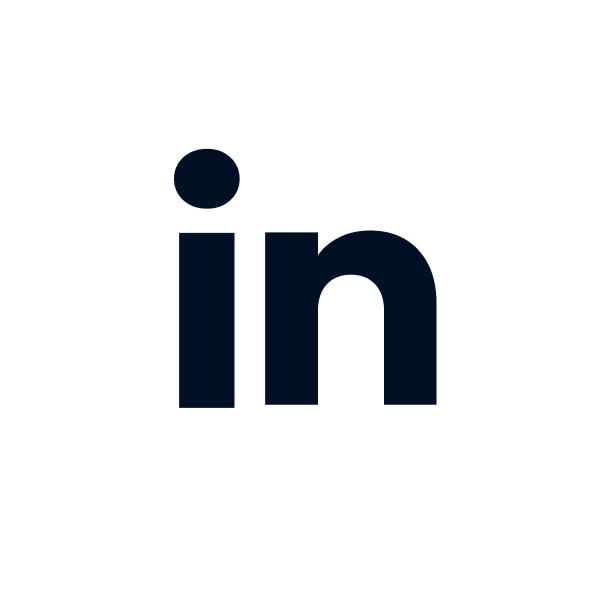 LinkedIn logo with white background and dark blue text