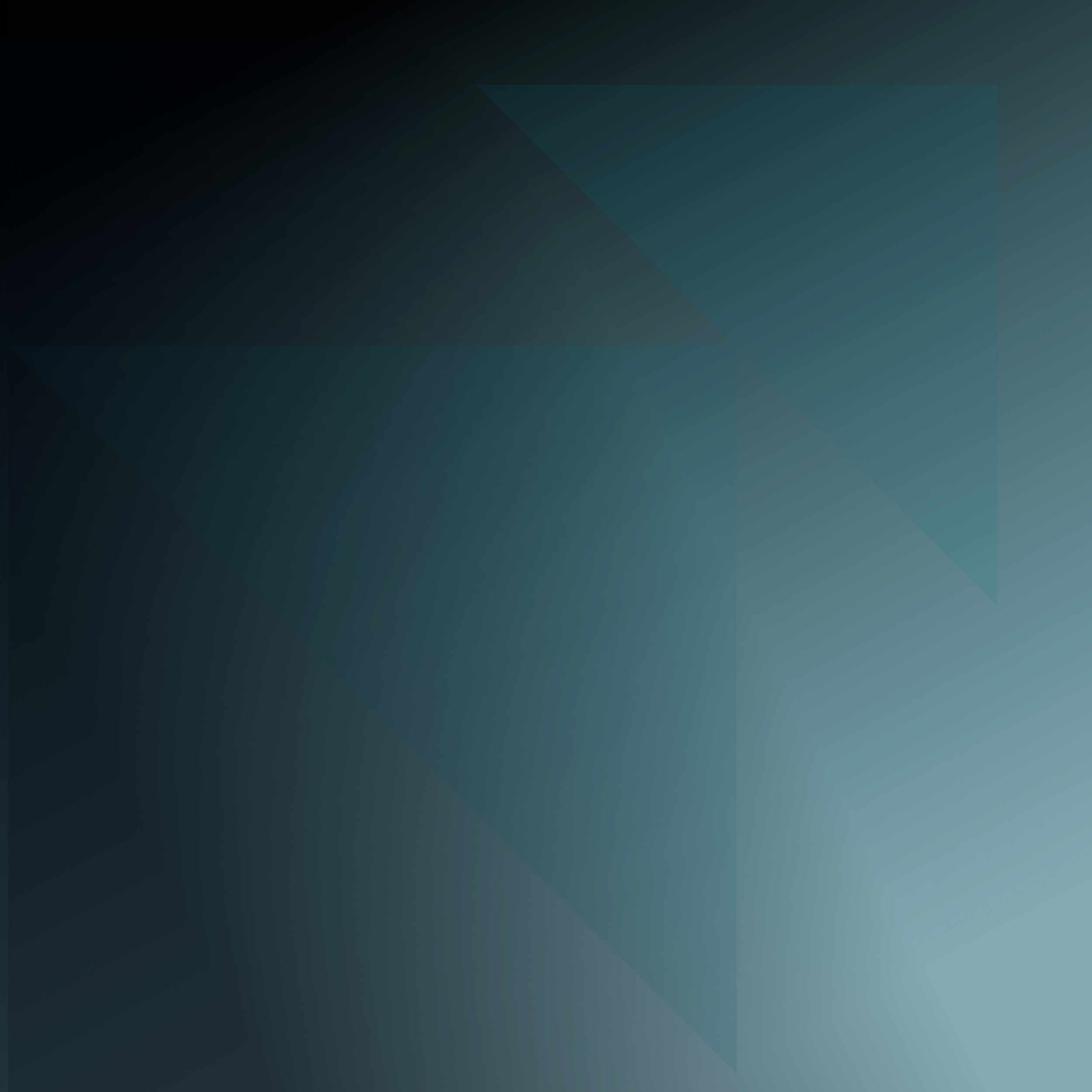 The image features a dark geometric background with shades of teal and black, composed of overlapping rectangles and triangles.