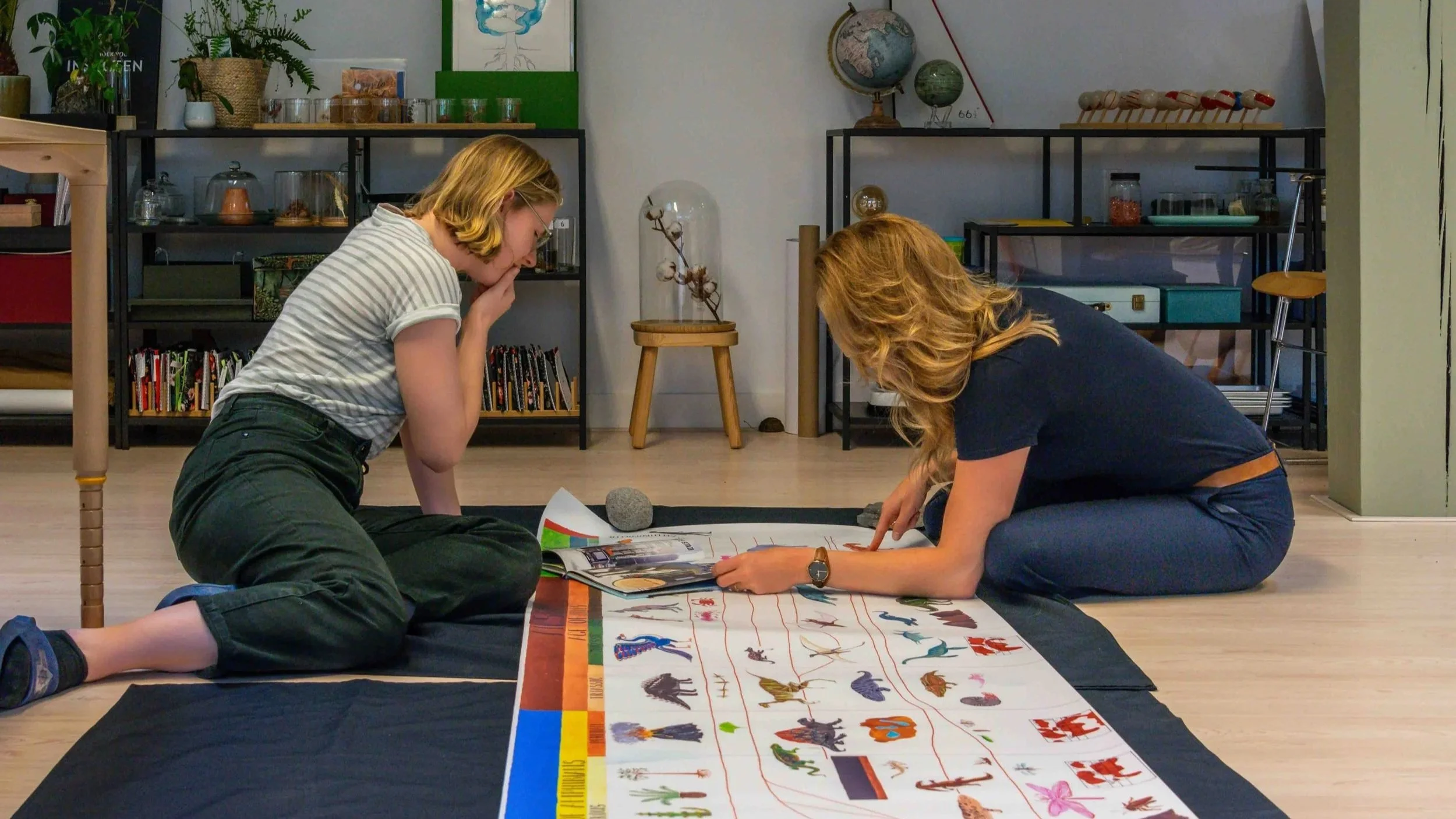 Bo Mynett works as a coach and personal mentor. She can explain the detail of the Montessori Materials.