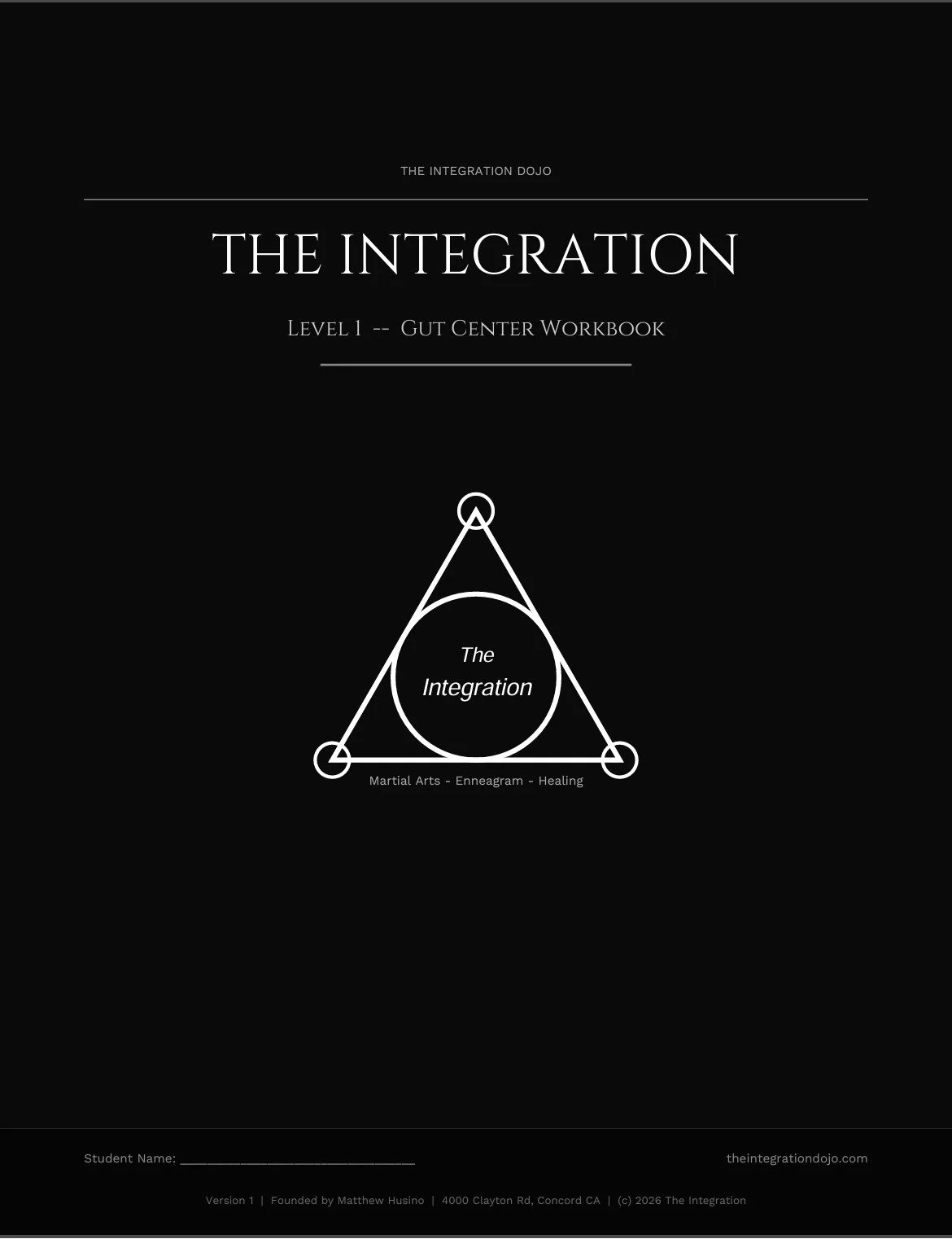 The Integration Level 1- Gut Center Workbook v.1