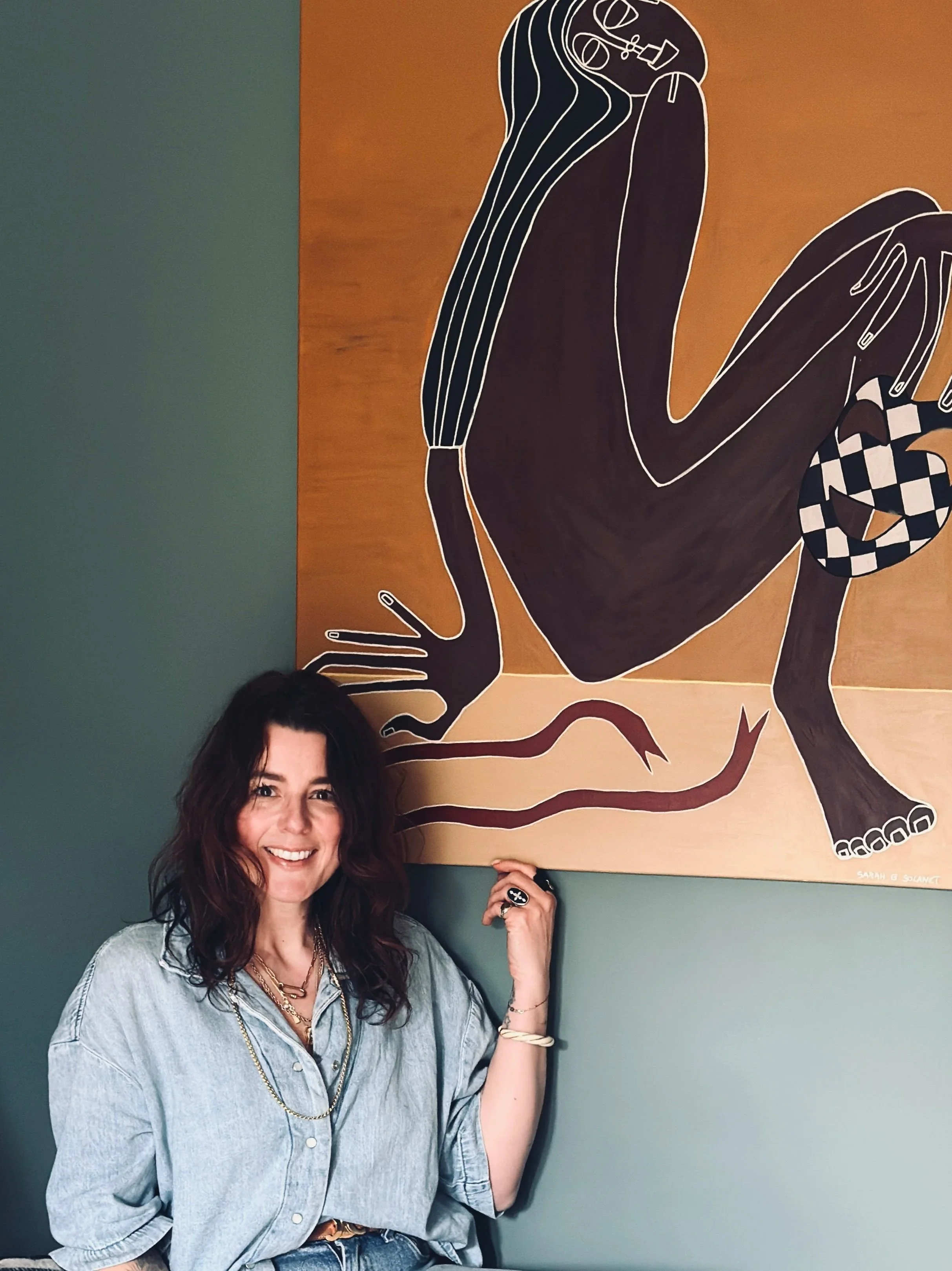 Clementine founder of MUSE Creative Studio Brighton — art director and photographer with colourful artwork