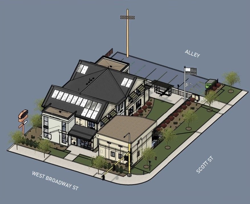 a rendering of the Housing Montana Heroes Clark Fork Inn Project. Courtesy of the Poverello Center