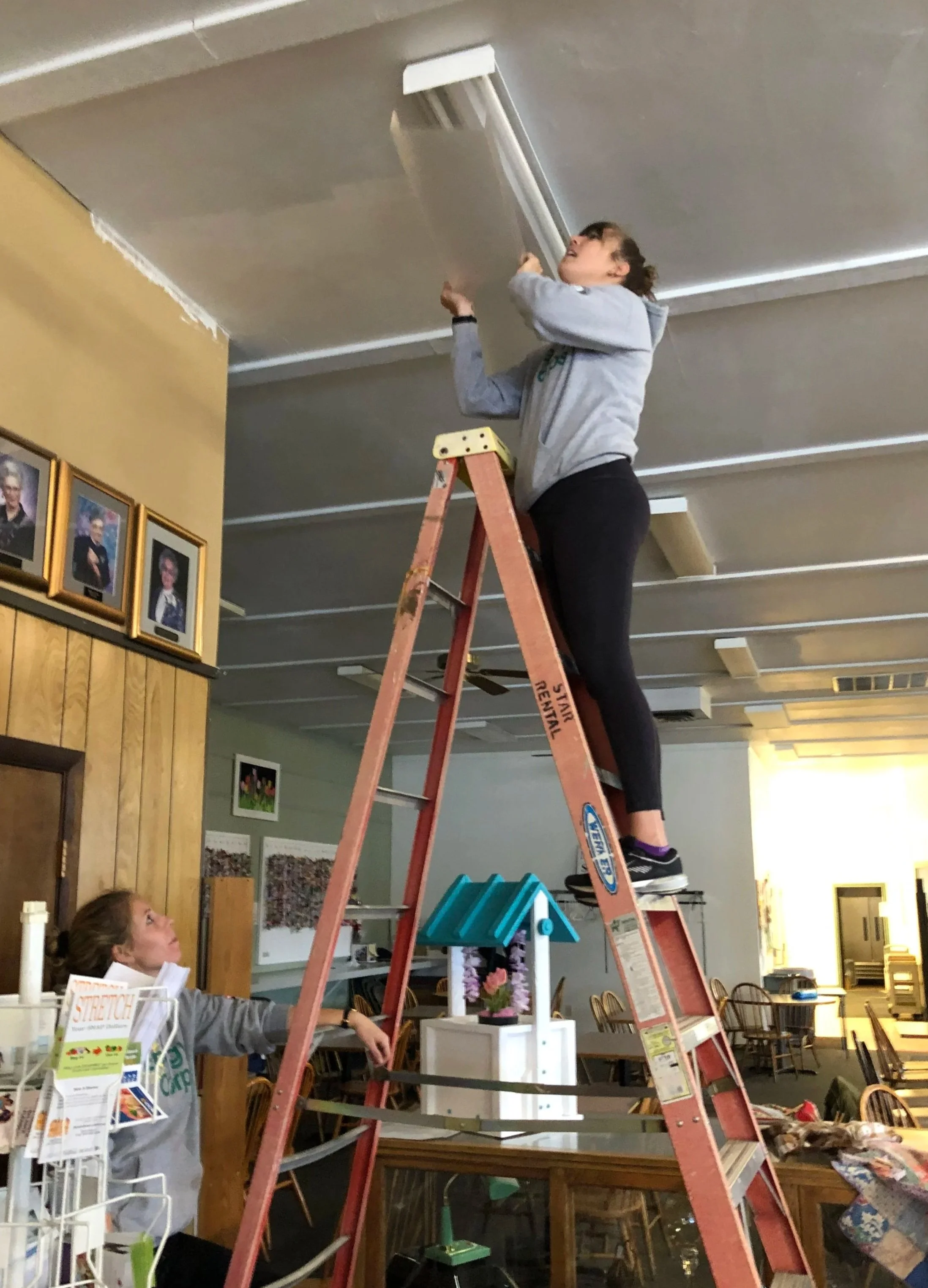 Upgrading lights at the Missoula Senior Center