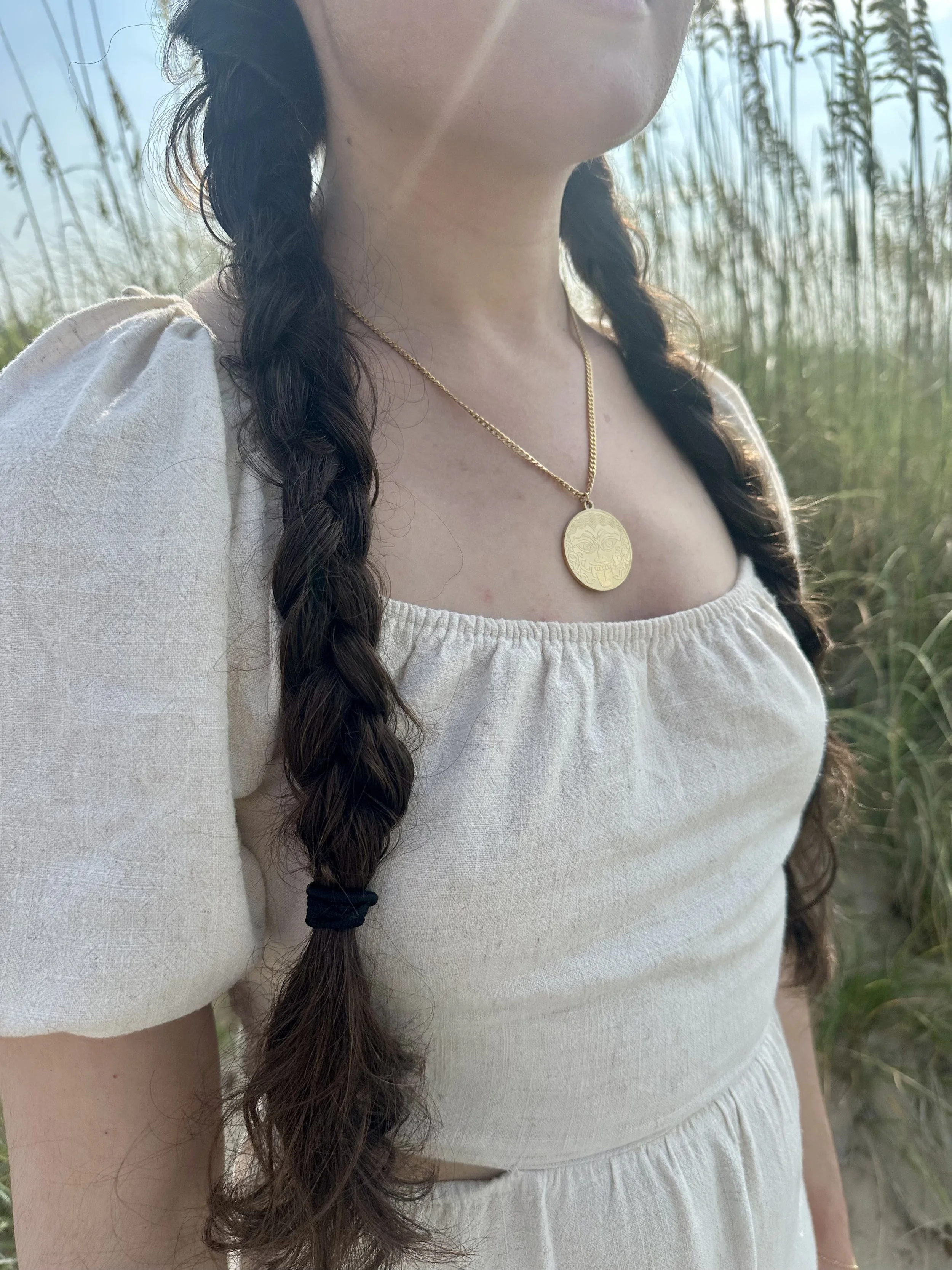 Medusa Reversible Pendant Necklace
