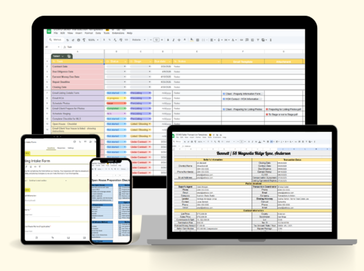 Transaction Management organize real estate checklist task tools