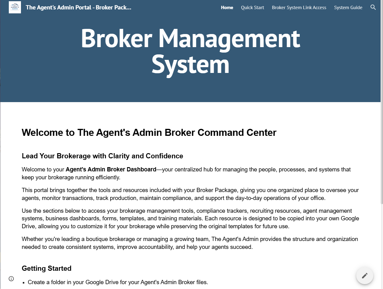 Broker Portal