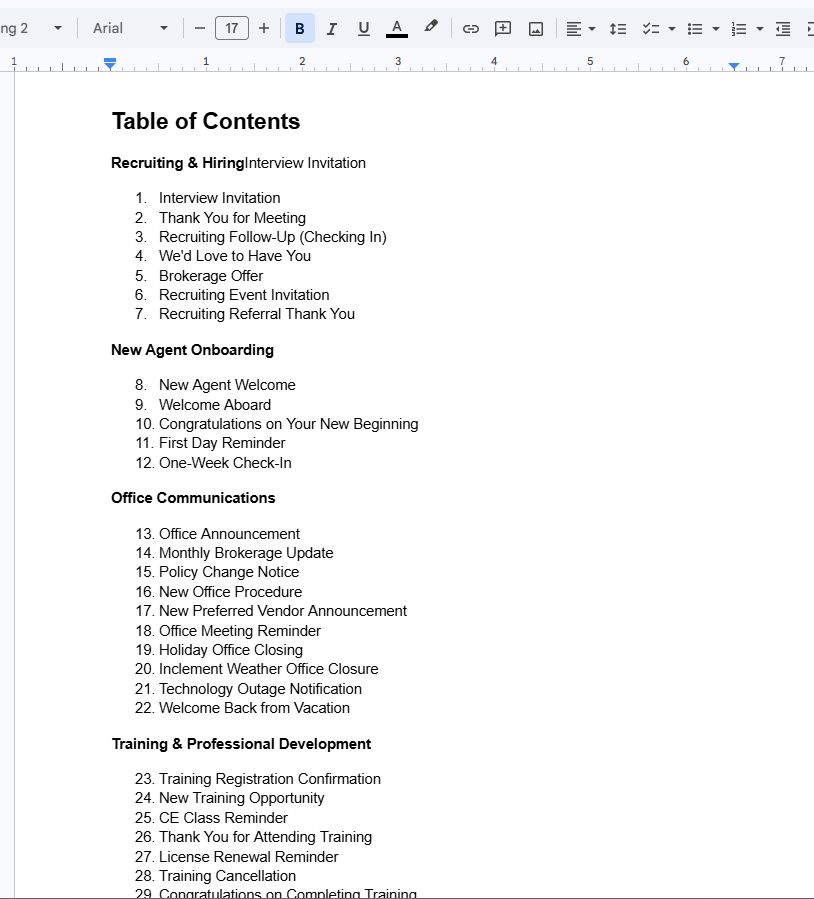 Broker Email Templates