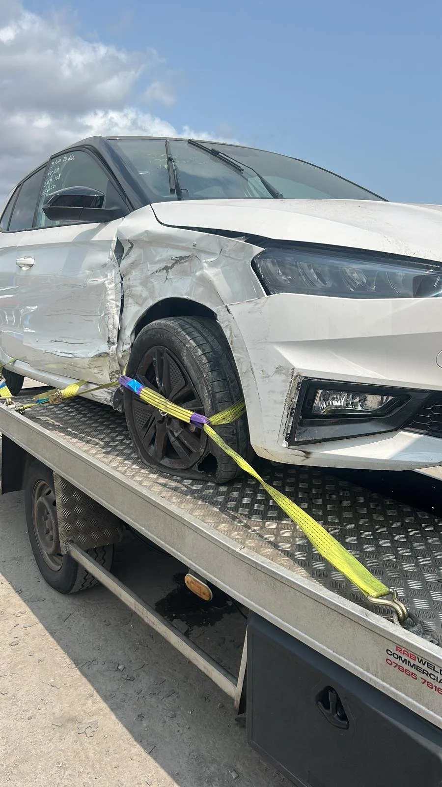 Accident recovery and towing, car transportation, breakdowns, roadside assistance