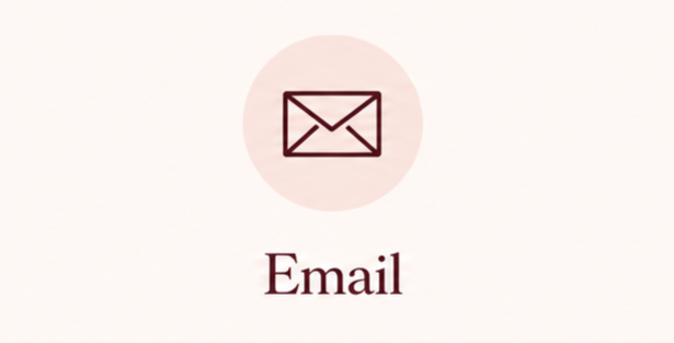 Icon of an envelope with the word 'Email' below it.