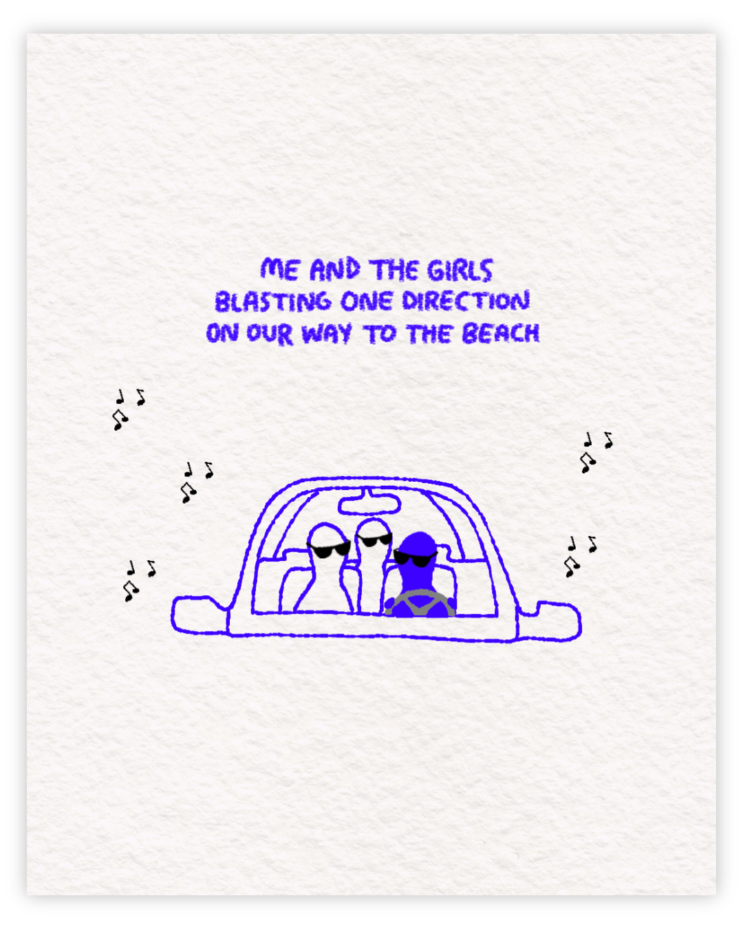 The Girls: The Beach Print