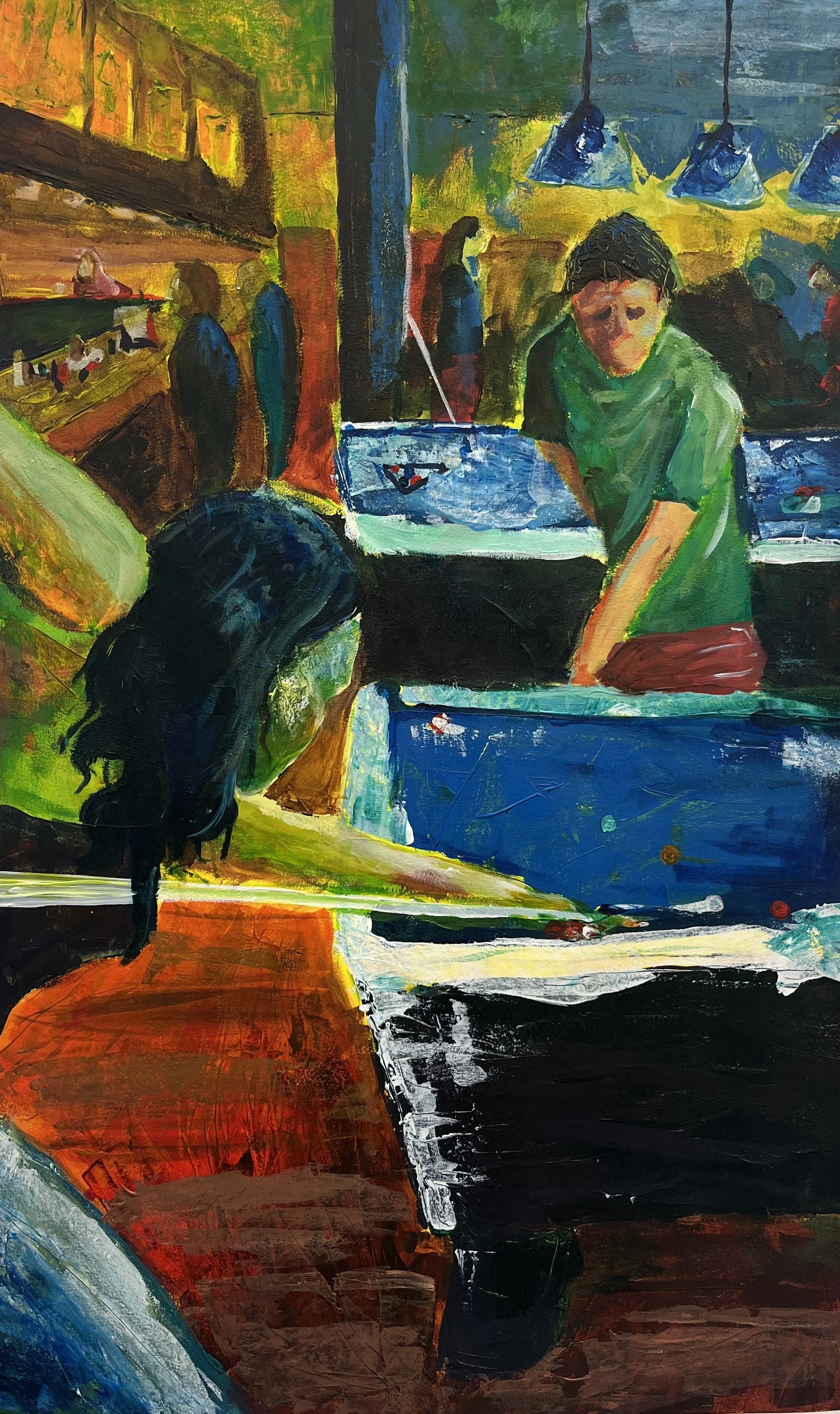 "At the Inn" 2024 Acrylic 36'x24'