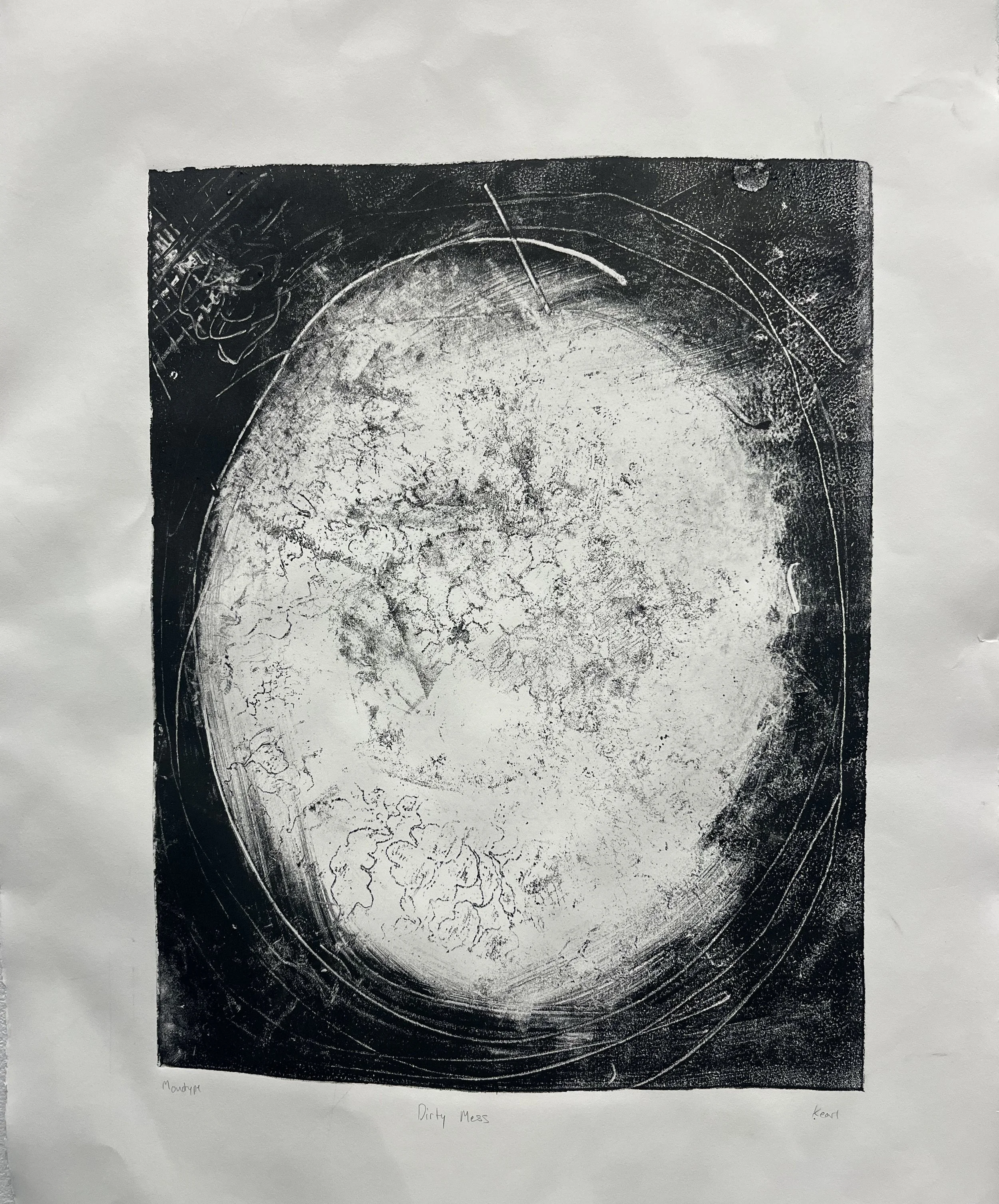 "Dirty Mess" 2025 Monotype 22'x20'