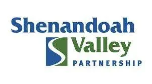 Shenandoah Valley Partnership logo with blue, green, and white colors, featuring a stylized river.