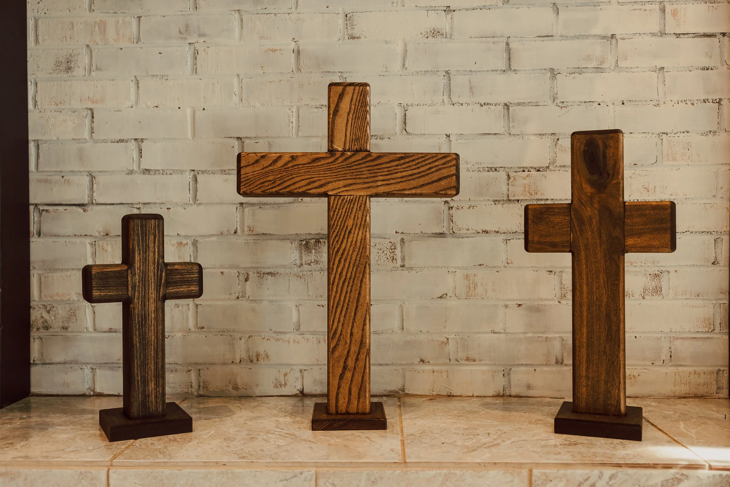 Handcrafted Wooden Memorial Cross