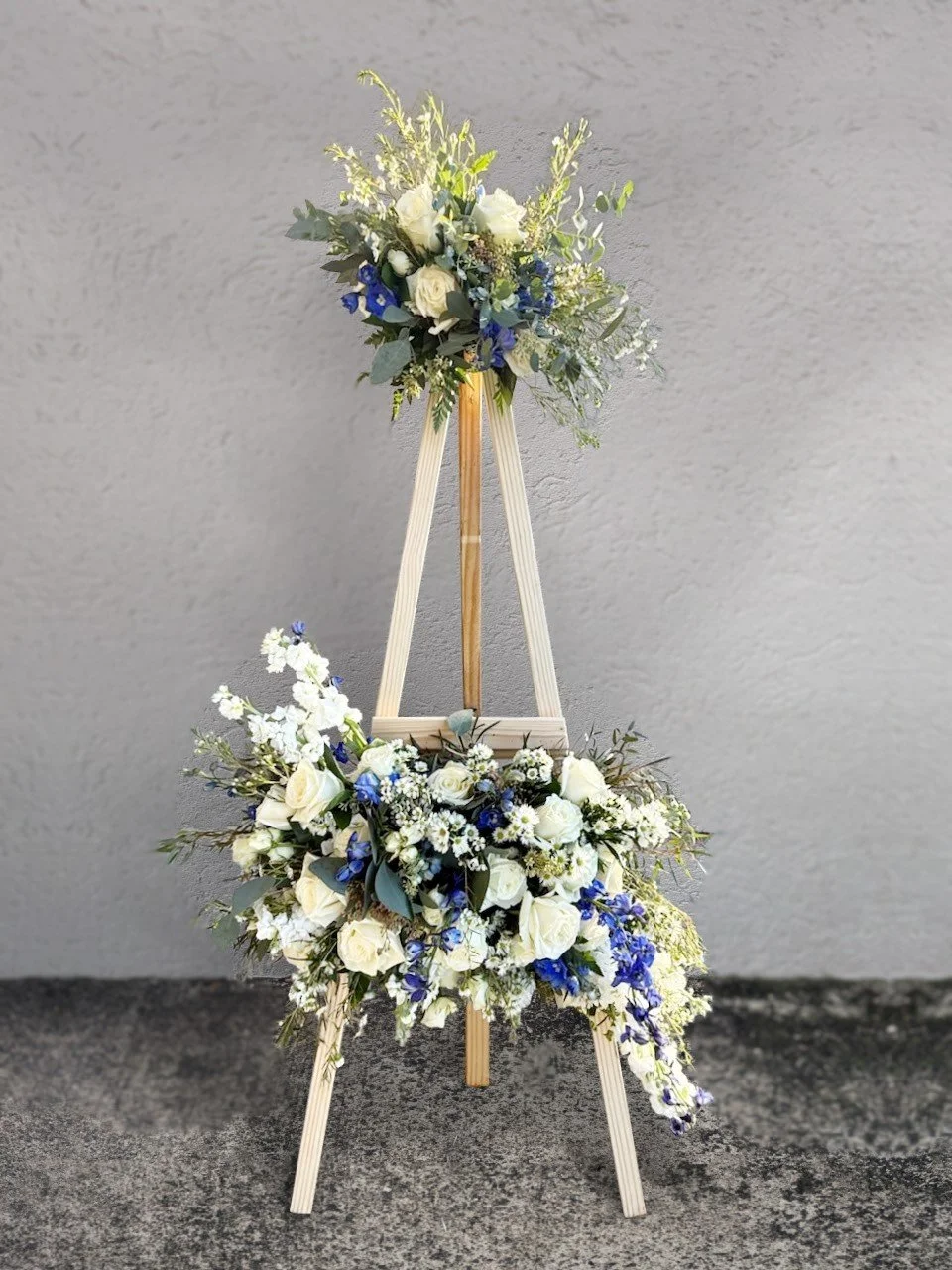 Funeral Easel Stand for Flowers & Photos | Wooden Sympathy Display Easel