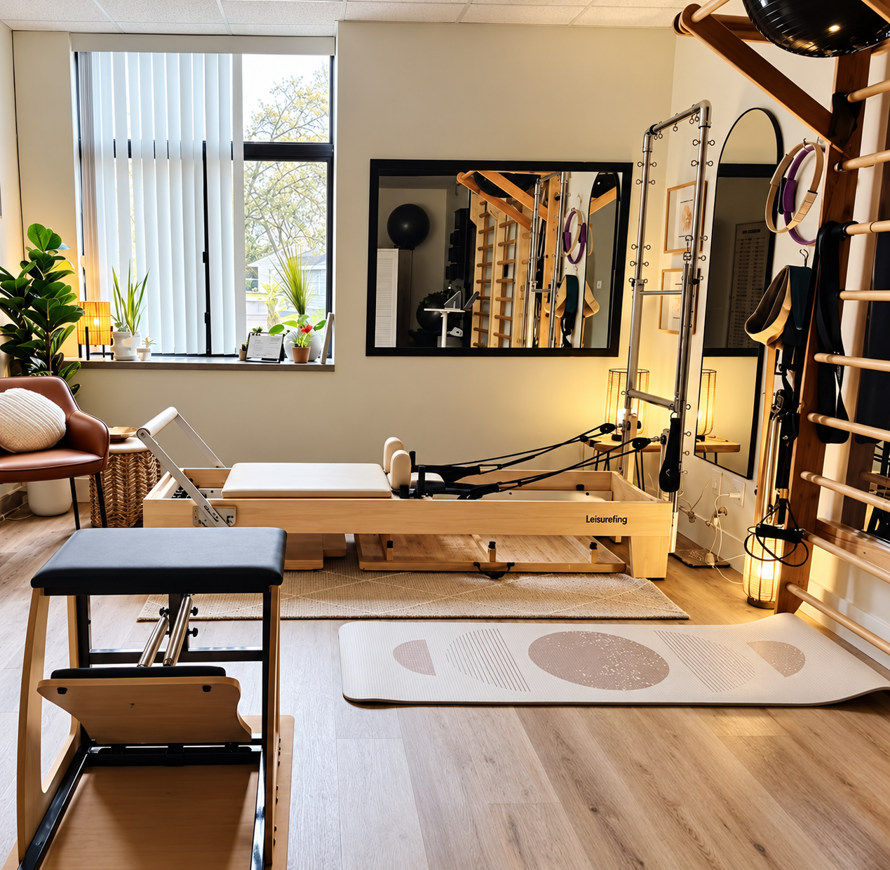 Semi-private duet pilates classes at Mira Movement Pilates in Charlotte NC, with Certified Scolio-Pilates® Practitioner Andrea Moreno.