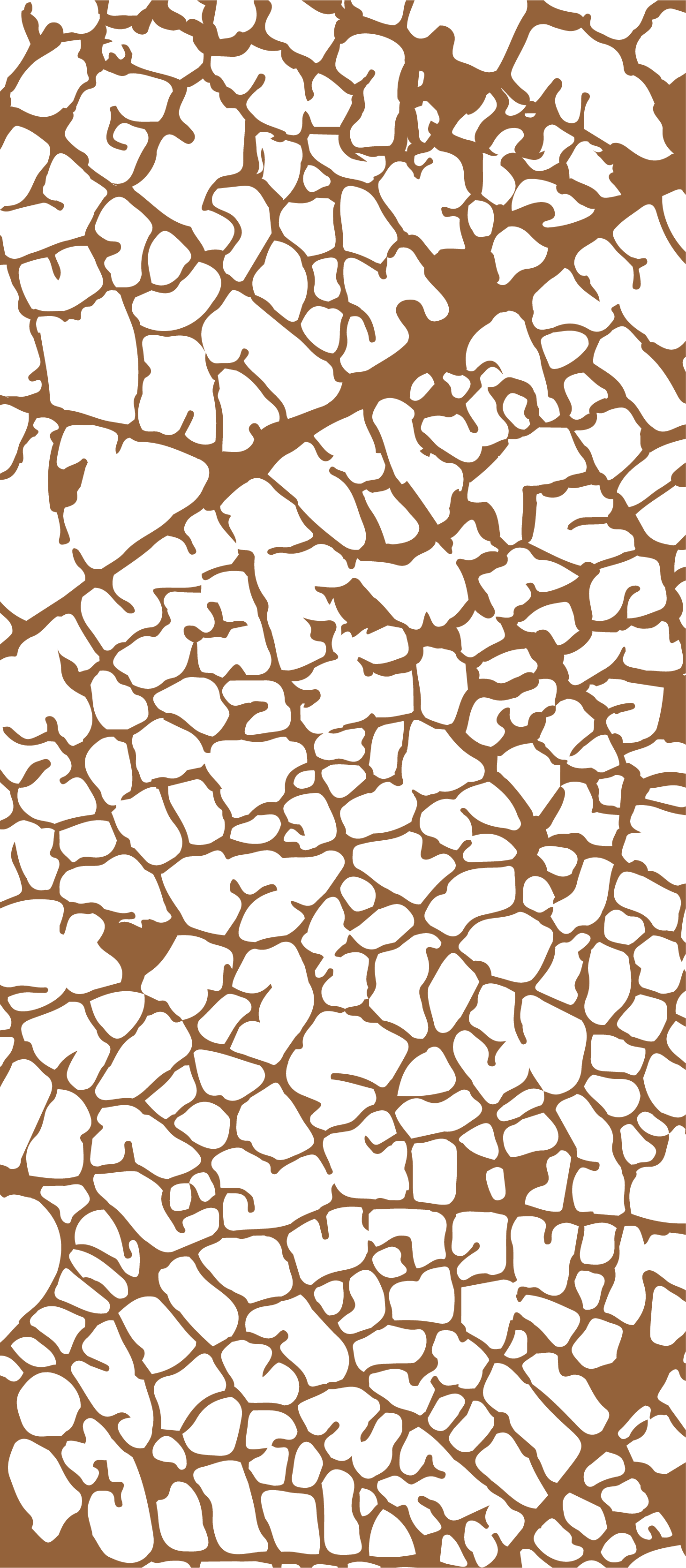 Live oak leaf print texture in JRDP orange color on white background.
