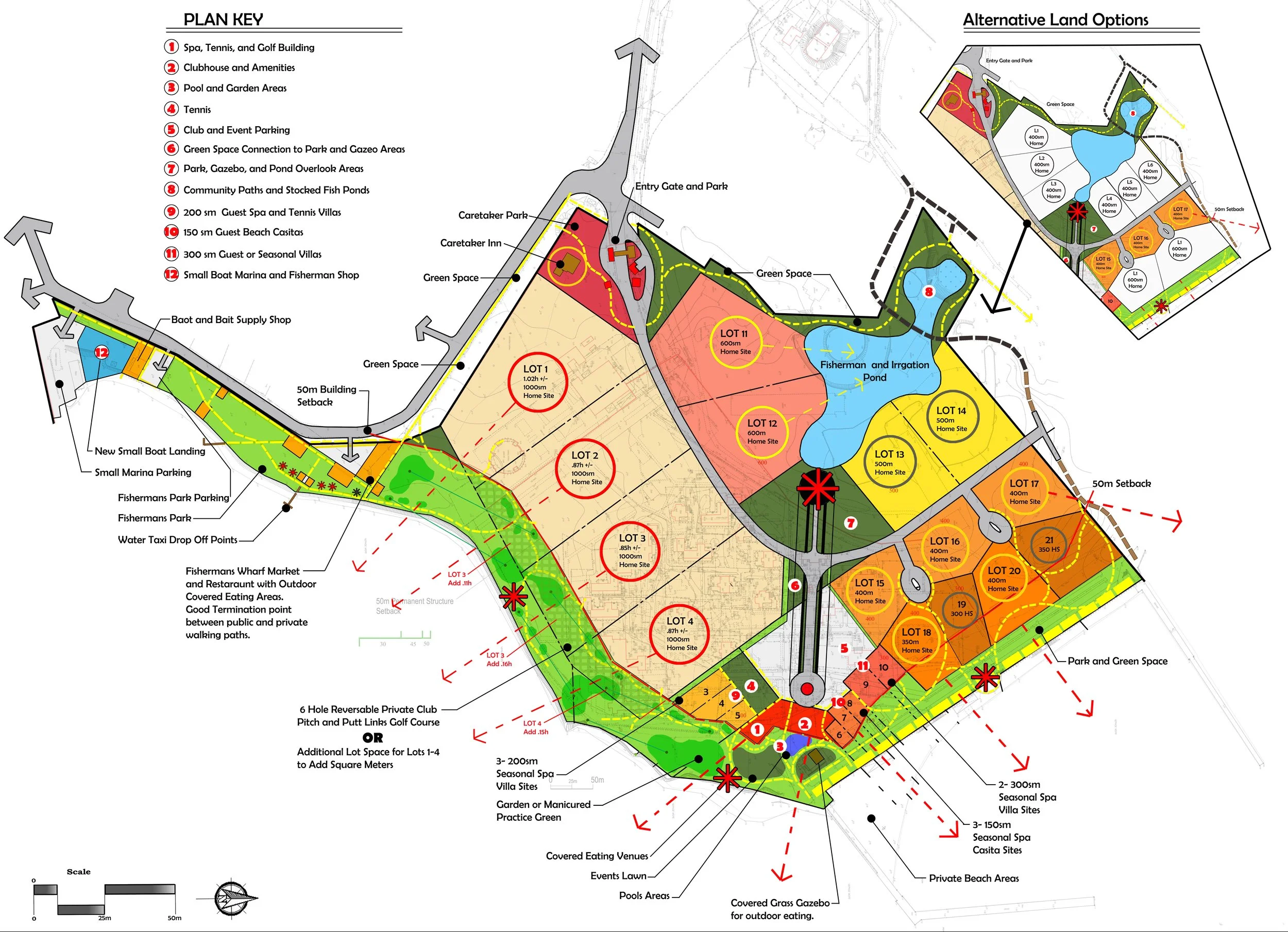 A detailed plan of the Thin Cliffs development.