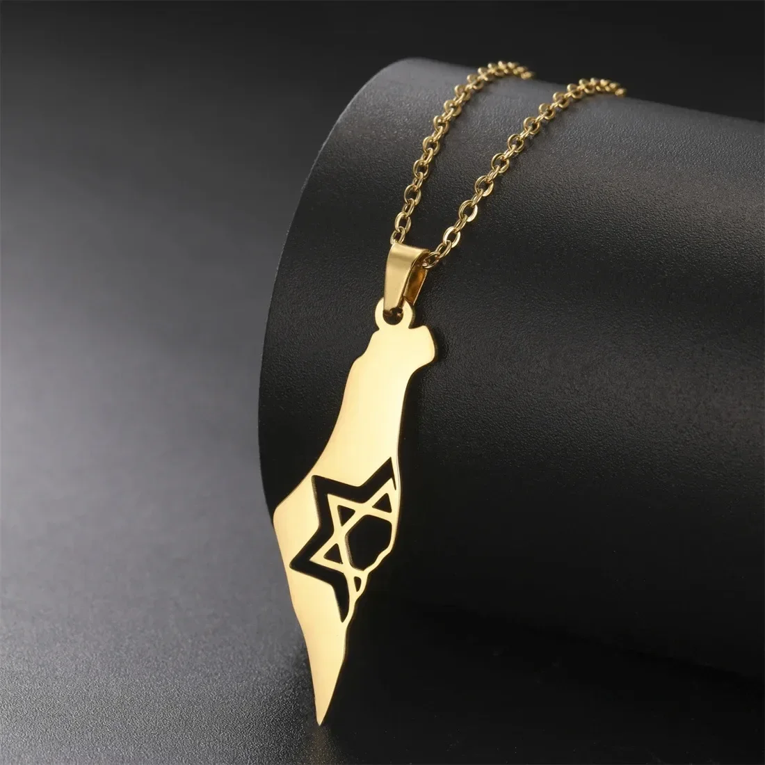 Israel-Palestine-Map-Necklace-Unisex-Stainless-Steel-Star-Of-David-Pendant-Jewelry-Gift-Simple-Geometric-Pattern-Electroplated-display-picture-3.webp