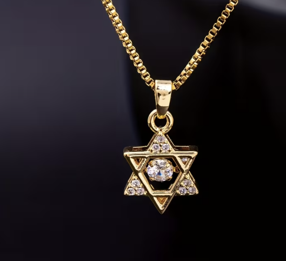 Elegant Jewish Star Necklace