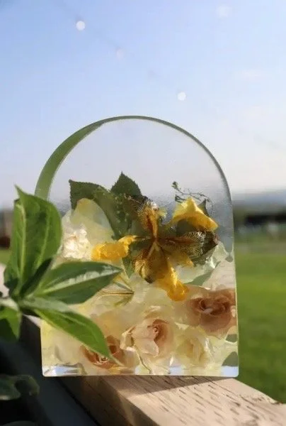 Ivory & Saffron Floral Arch