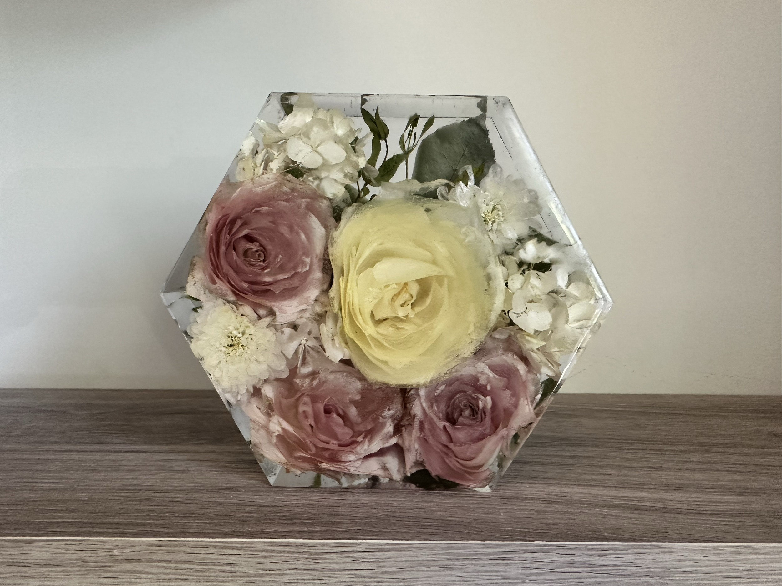 Small Floral Hexagon