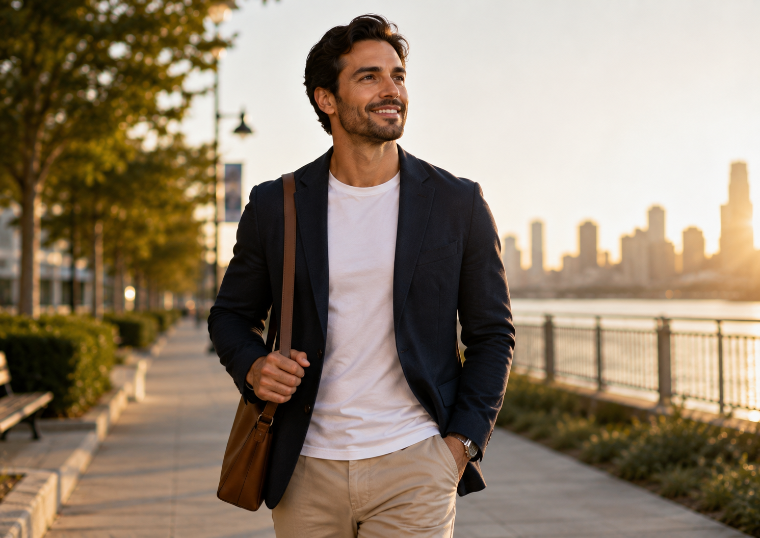 Confident Man walking