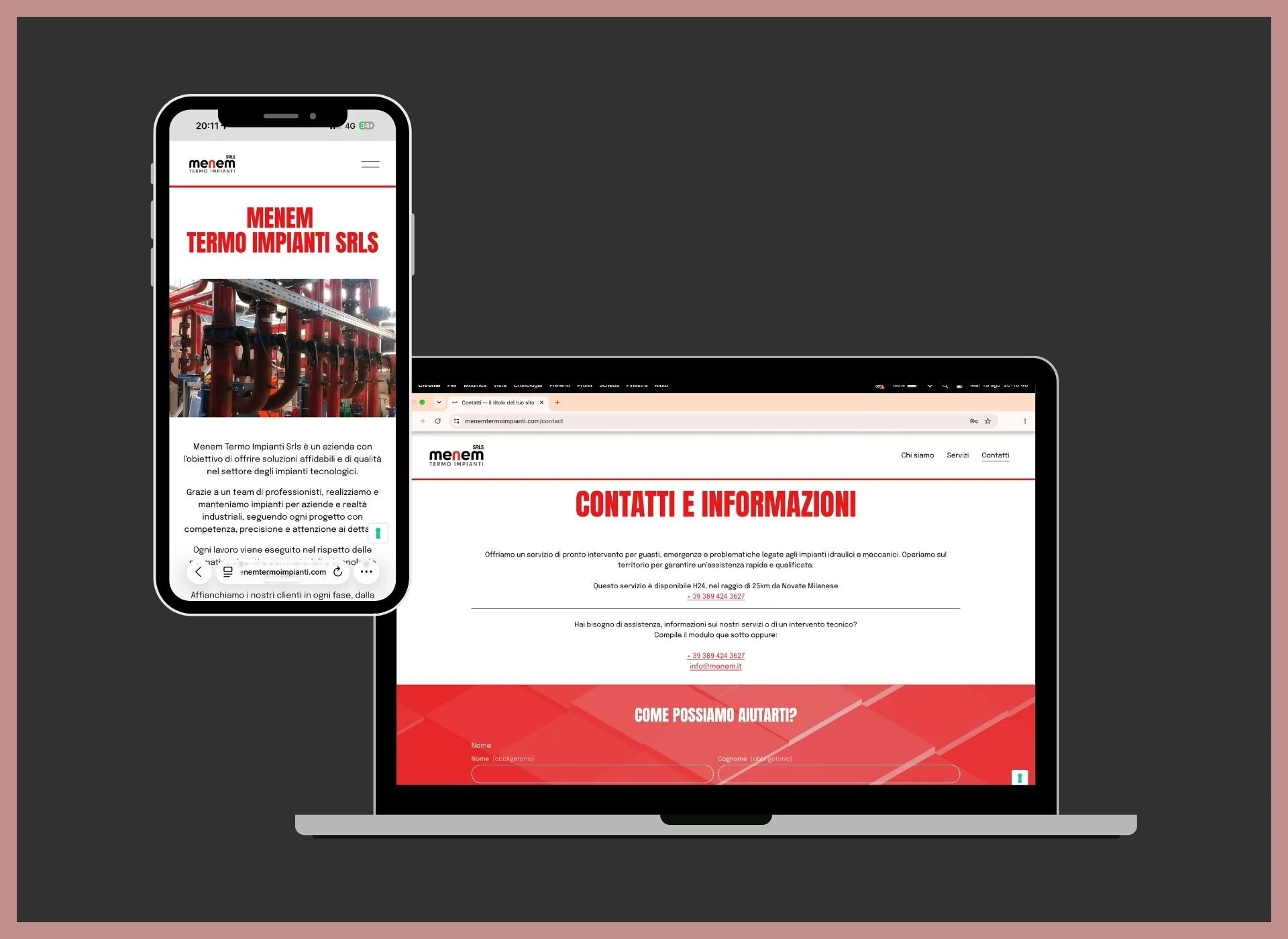 Realizzazione sito web per ditta edile