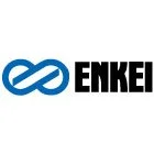 ENKEI logo with a stylized infinity symbol and the brand name in bold black letters