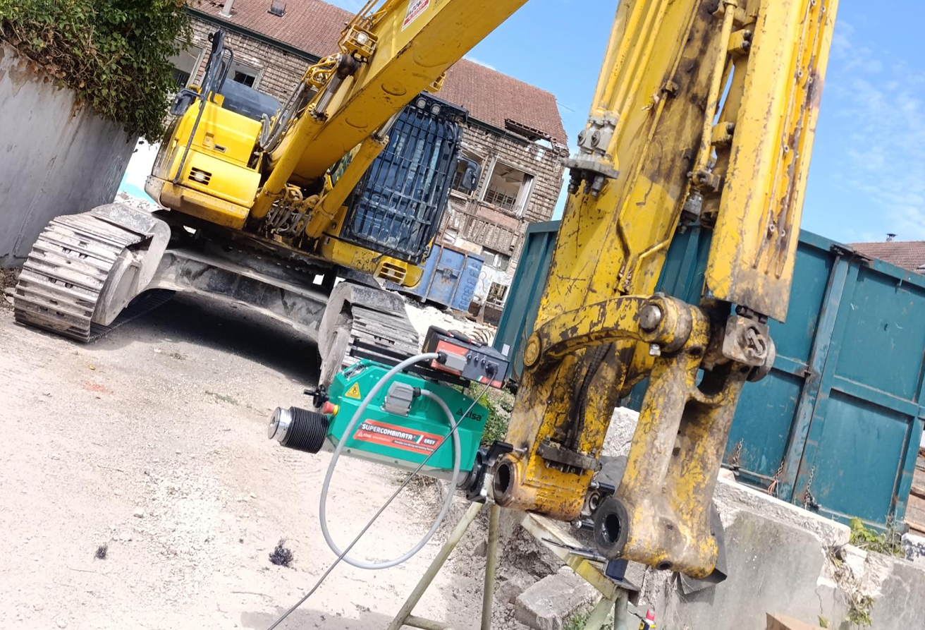 Alésage sur site pellteuse
