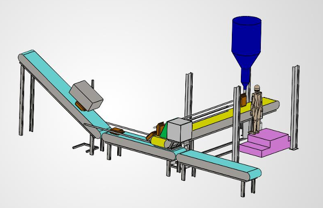 Pré étude d'implantation d'une ligne d'ensachage 