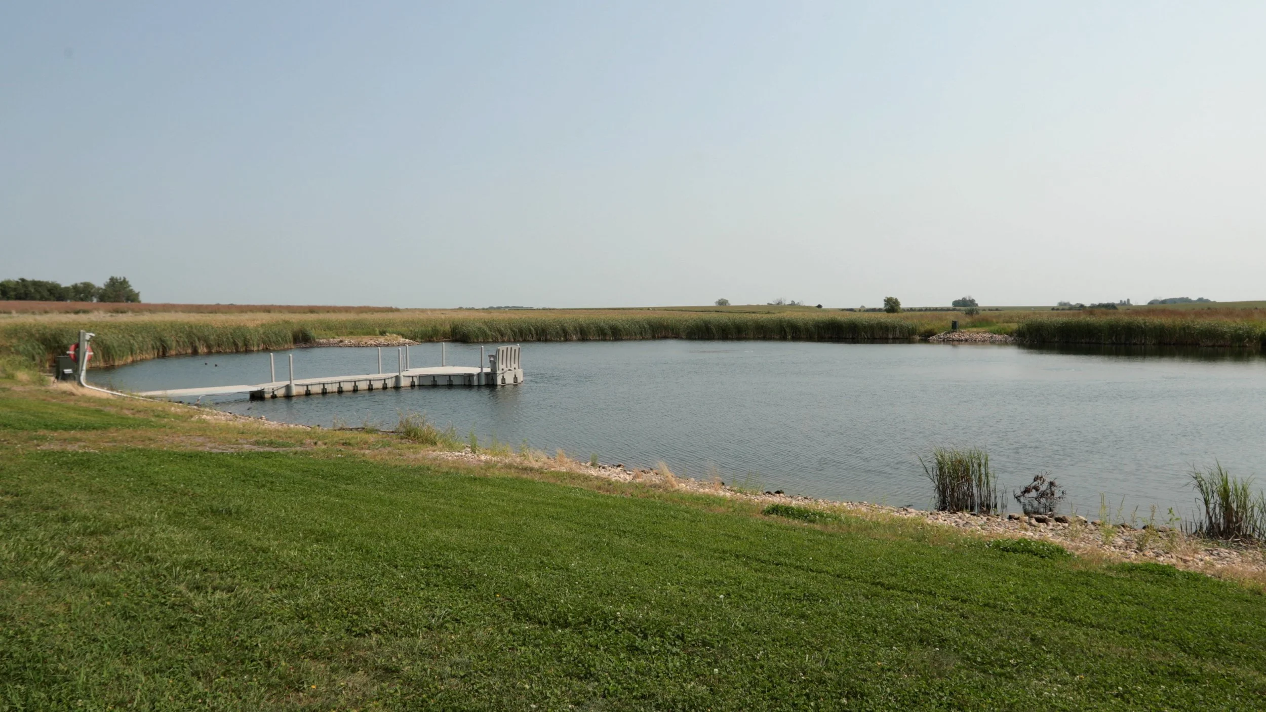 Beautiful Dock and Pond in South Dakota