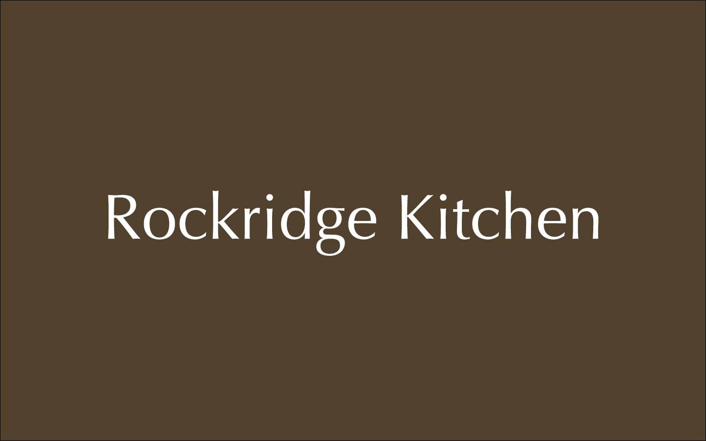 Rockridge Kitchen