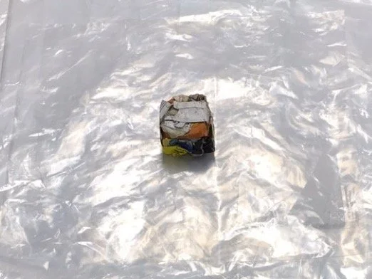 "Untitled" (Trash Cube Study)
/
compressed collected trash, adhesive
/
2015