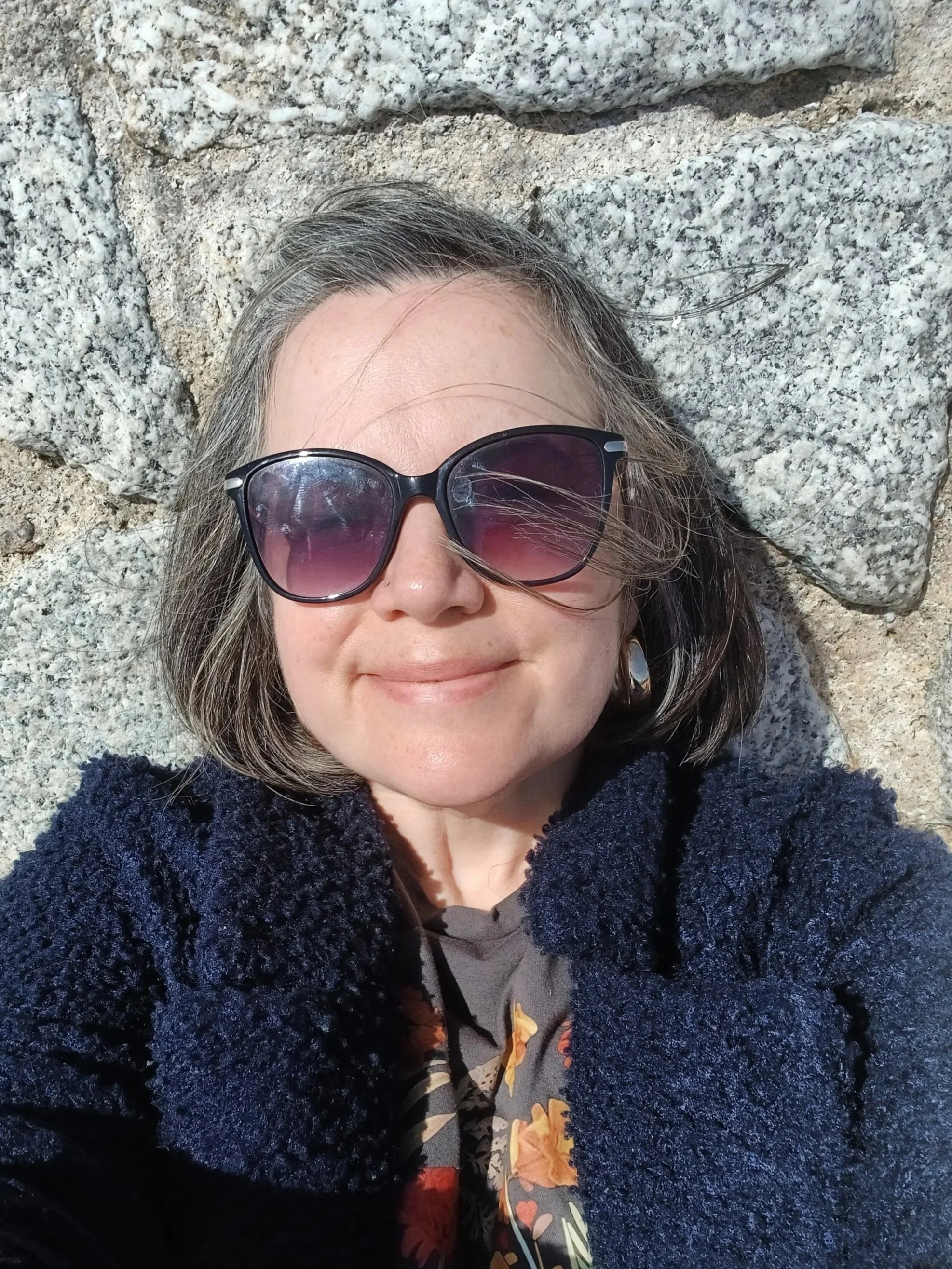 Artist in the sunshine.