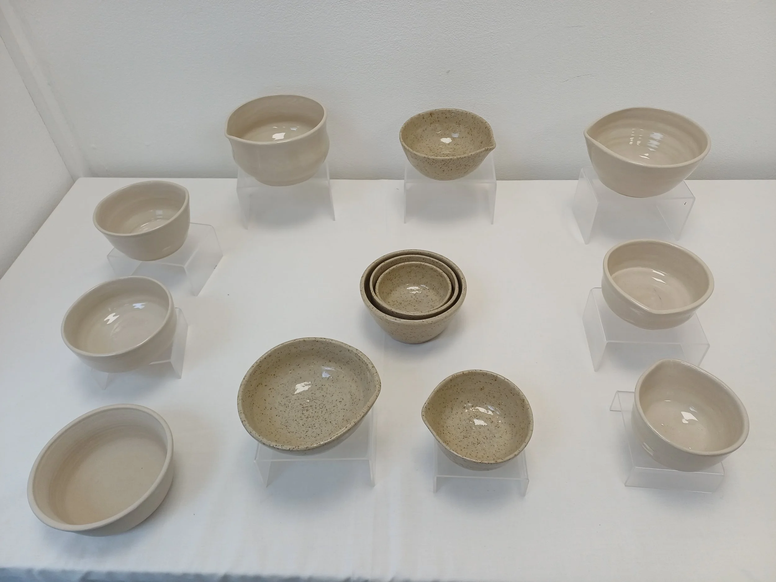 Coming soon! Small speckled stoneware bowl with lip